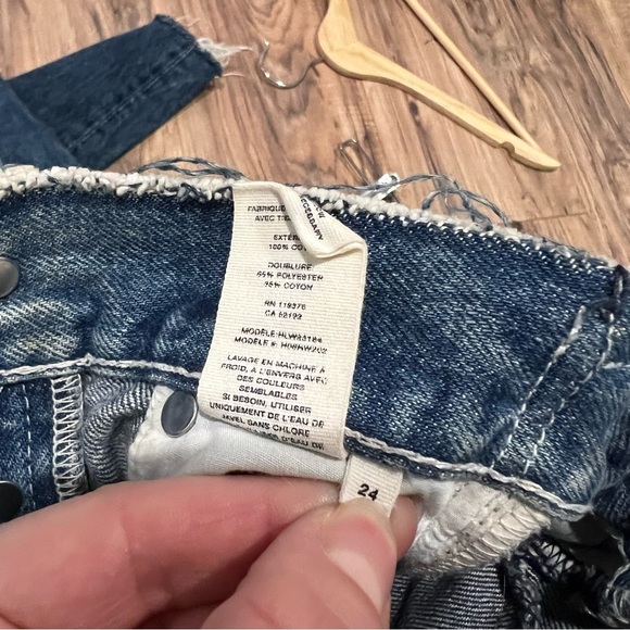 Helmut Lang Women's Reconstructed Straight Jeans - Light Blue Mix - Picture 11 of 14